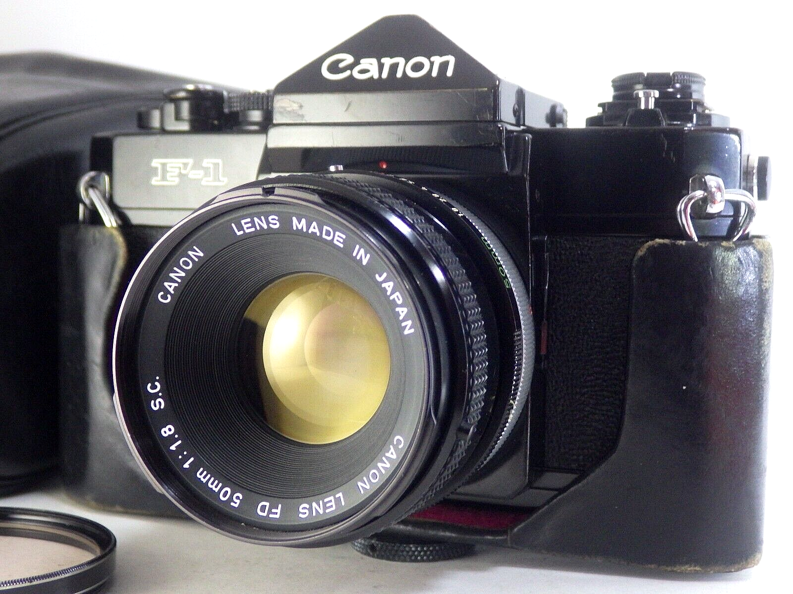 Canon F-1 Film Camera Late Model SLR Body +FD 50mm f1.8 S.C
