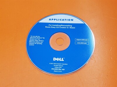       Dell Application CD For Roxio Easy CD Creator 5.1 Basic Disc Only