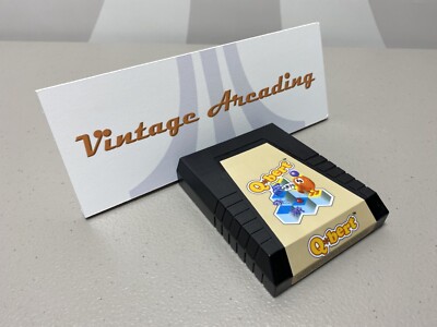 Qbert (ColecoVision) Game Cartridge with Replacement Label