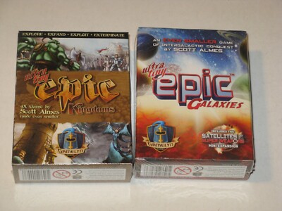Ultra Tiny Epic Kingdoms + Galaxies SW Gamelyn Games lot Scott Almes 4x strategy