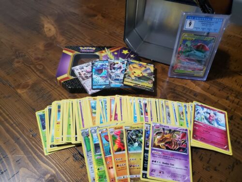 Pokemon Card Lot Over 100 Cards GX,EX,V Includes Mystery Pokemon Card Lot Over 100 Cards GX,EX,V Includes Mystery
