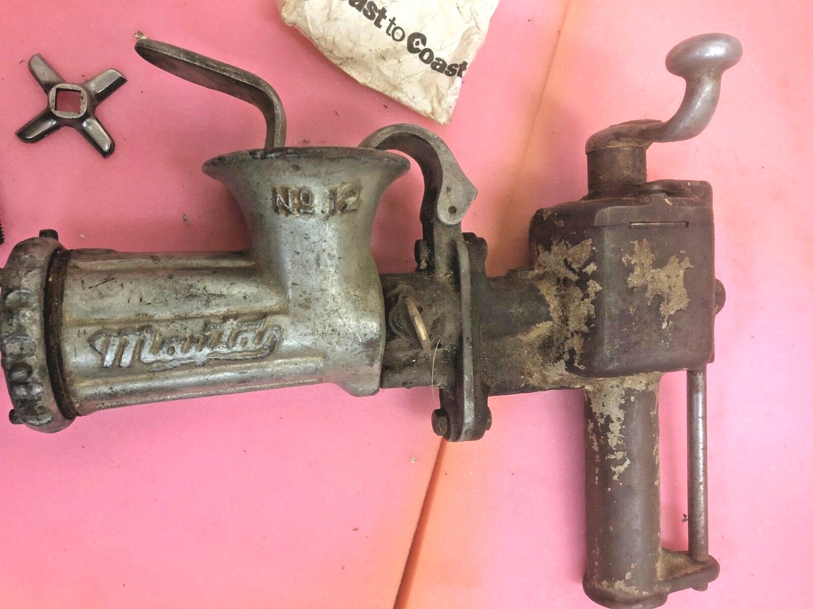 BS4 RARE! MAYTAG NO. 12 MEAT GRINDER Washing Machine Wringer K989 ON OFF SWITCH