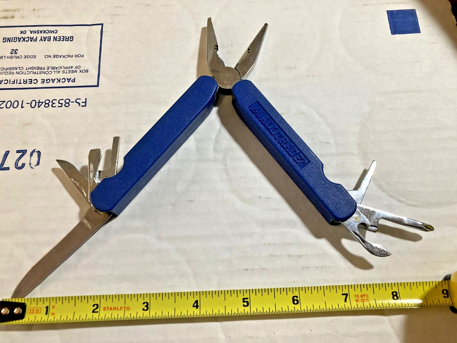 Alltrade 10-in-1 Stainless Steel Multi-tool + no brand multi tool see pics