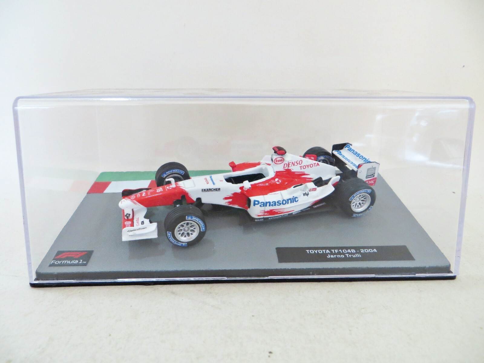 価格改定TOYOTA TF104B 04' J・Trulli1/43ミニカー PANINI F1 CAR COLLECTION 'TOYOTA TF104B' #16 JARNO TRULLI