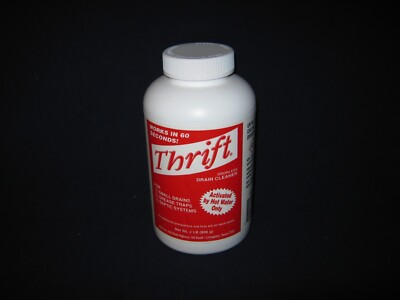 THRIFT 2 LB GRANULAR 60 SECOND DRAIN CLEANER T-200-FREE SHIP-BIN 4