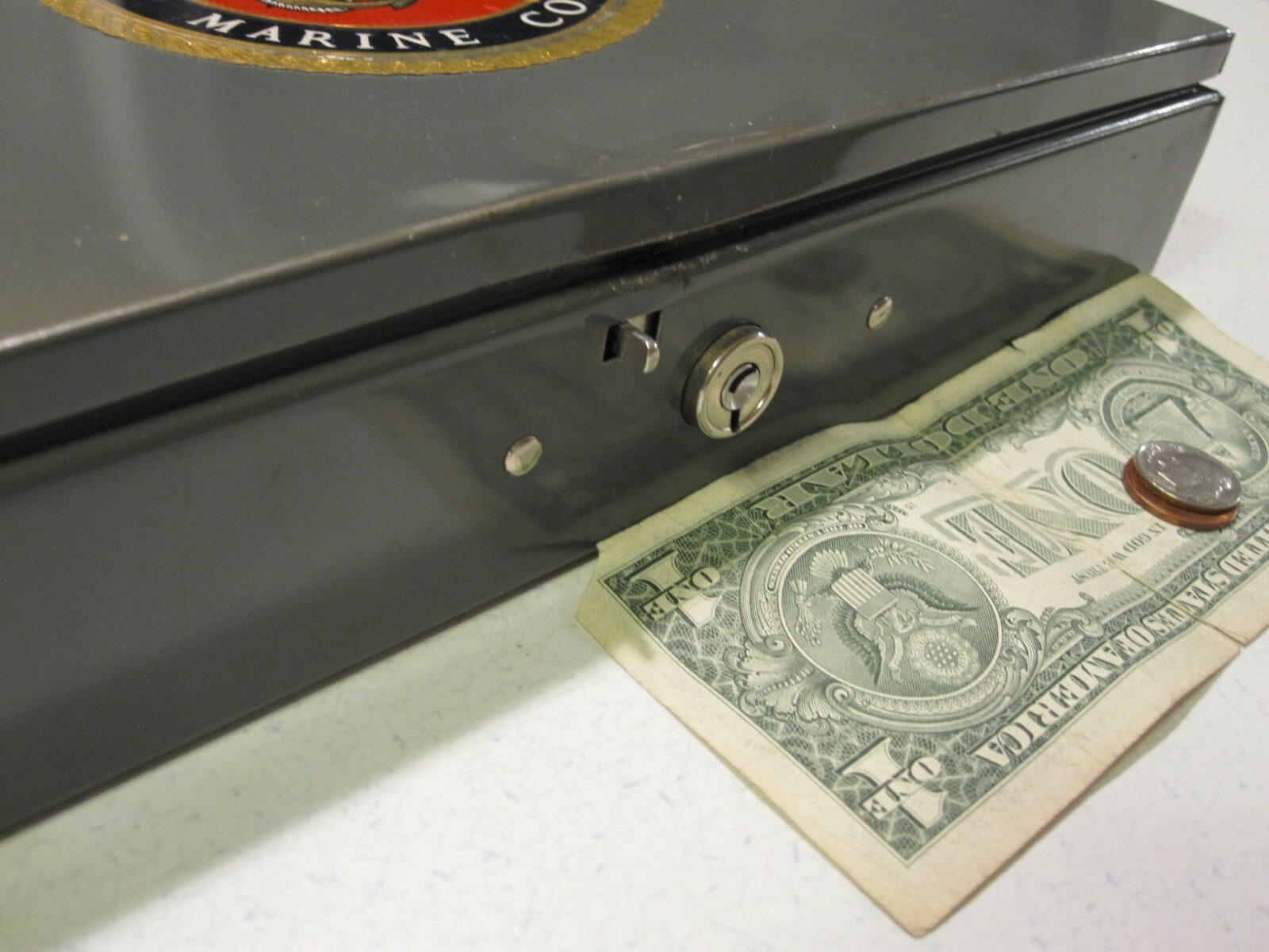 United States Marine Corps Cash Change Box Steelmaster USA No. 10 Art Steel Co.