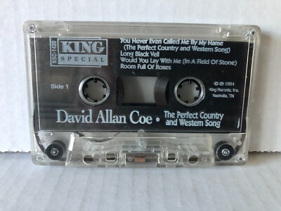 David Allen Coe THE PERFECT COUNTRY AND WESTERN SONG 1984 King CASSETTE ONLY