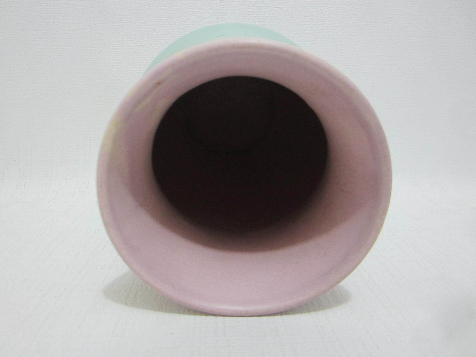 Vintage WELLER Vase Pastel Pink Blue 7.25