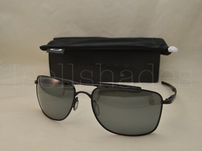 Pre-owned Oakley Gauge 8 (oo4124-02 62) Matte Black With Prizm Black Polarized Lens