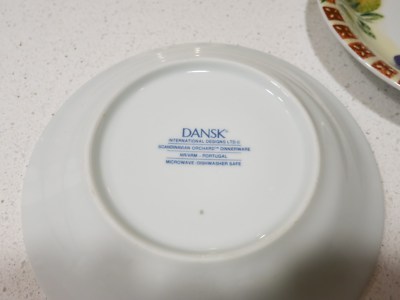 DANSK SCANDINAVIAN ORCHARD LOT OF 2 BREAD PLATES