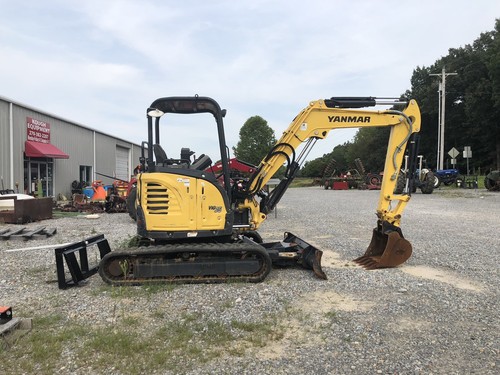 2018 VIO35 YANMAR MINI EXCAVATOR W/ ANGLE BLADE 225HRS
