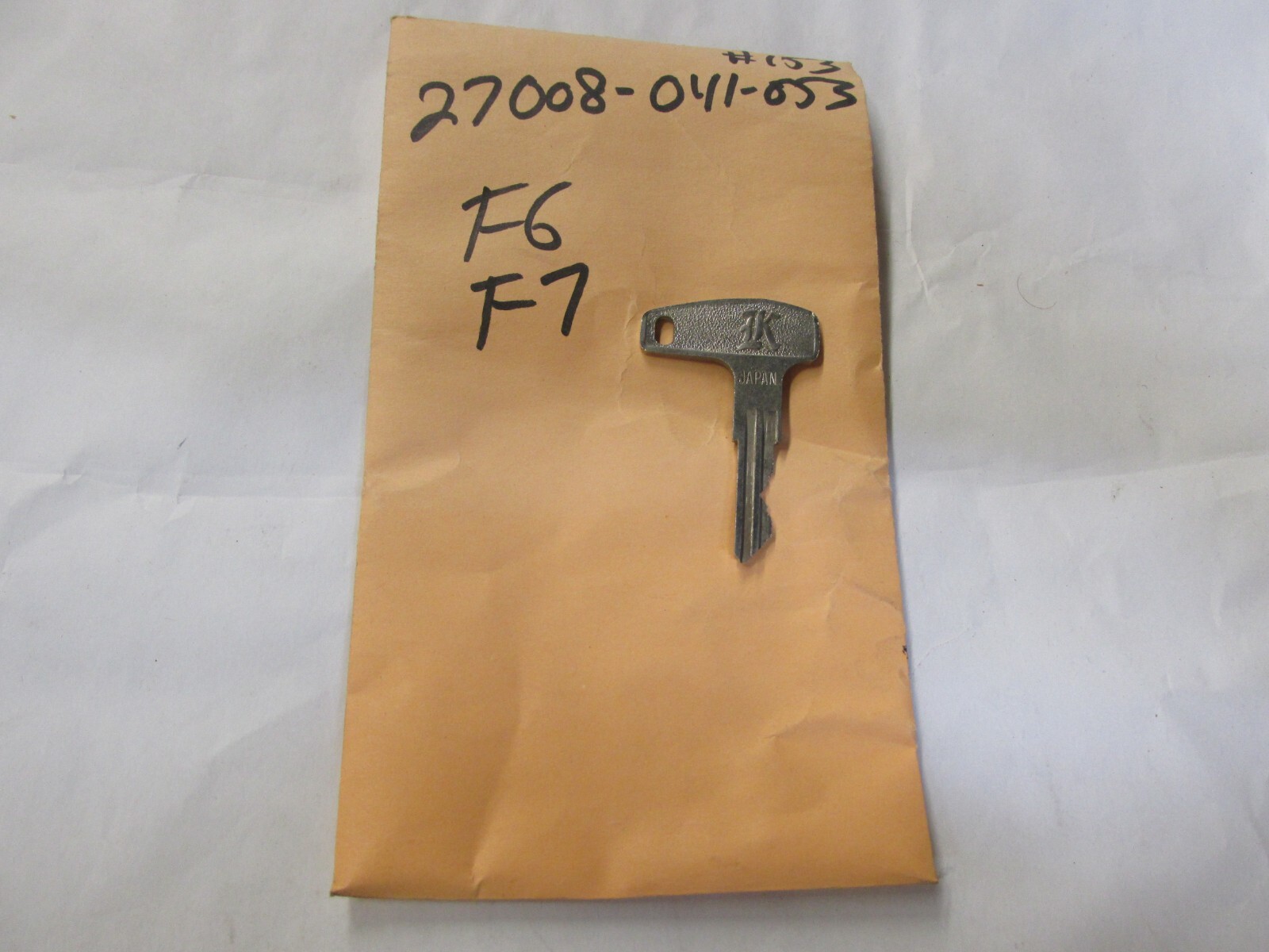 1470 スペアキー Vintage Kawasaki OEM Factory Pre Cut Motorcycle Key # 153 | eBay