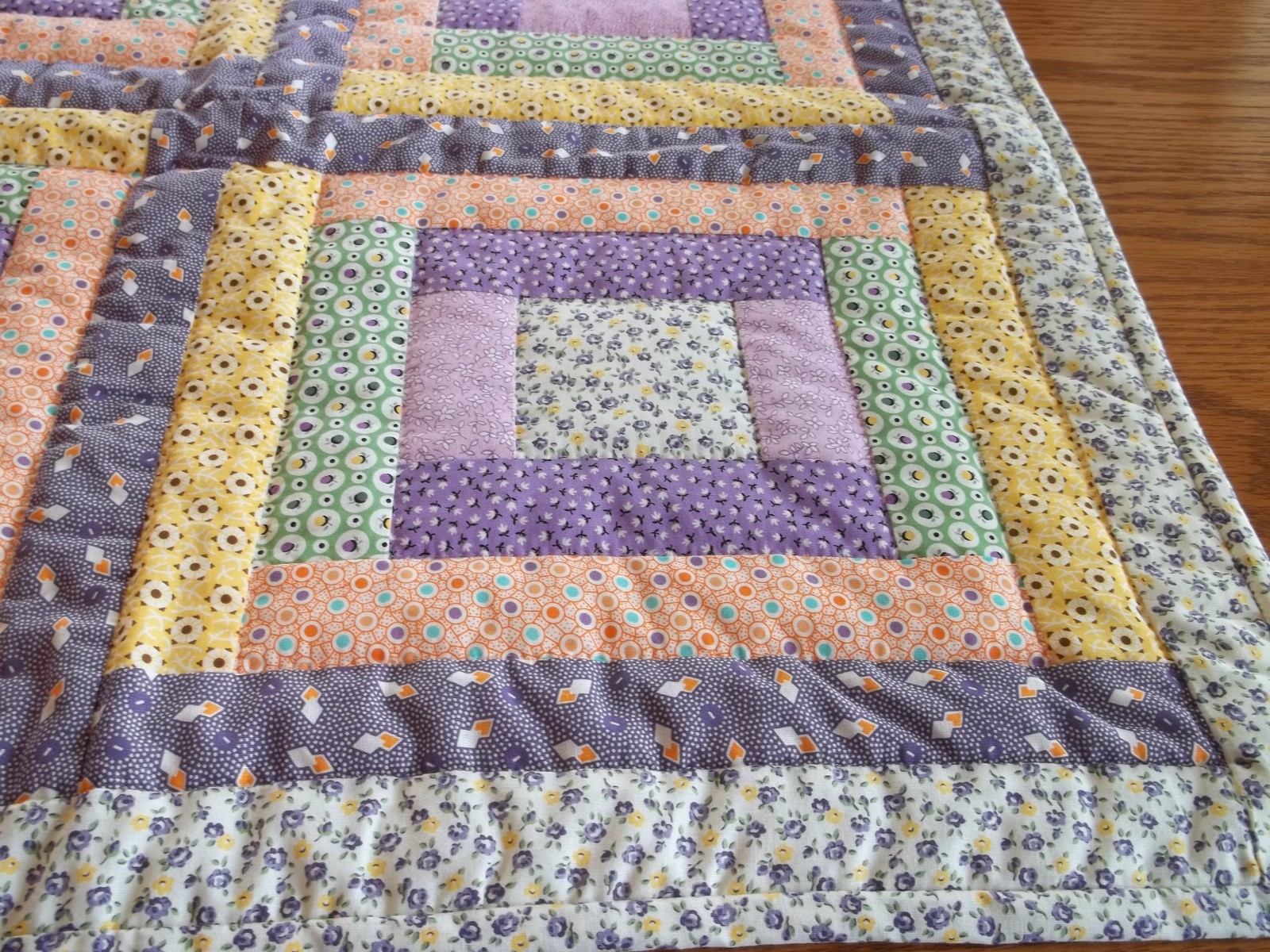 Handcrafted and Hand Quilted Table Runner, 26 1/2