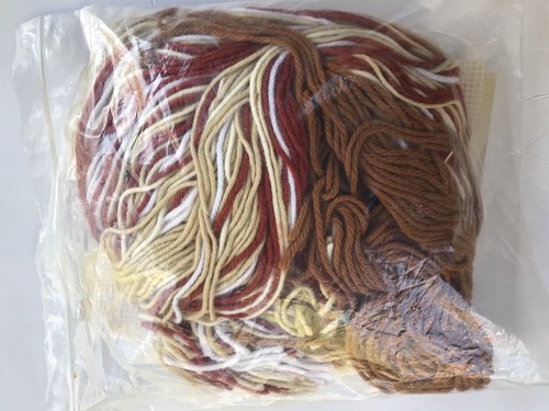 The Creative Circle Vintage Beautiful Bargello Pillow 0464  Browns 1983 USA