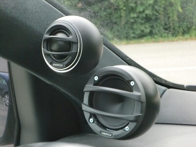 Hertz  MLK700.3  ,  Aluminum pods with Speakers for Midrange and Tweeters
