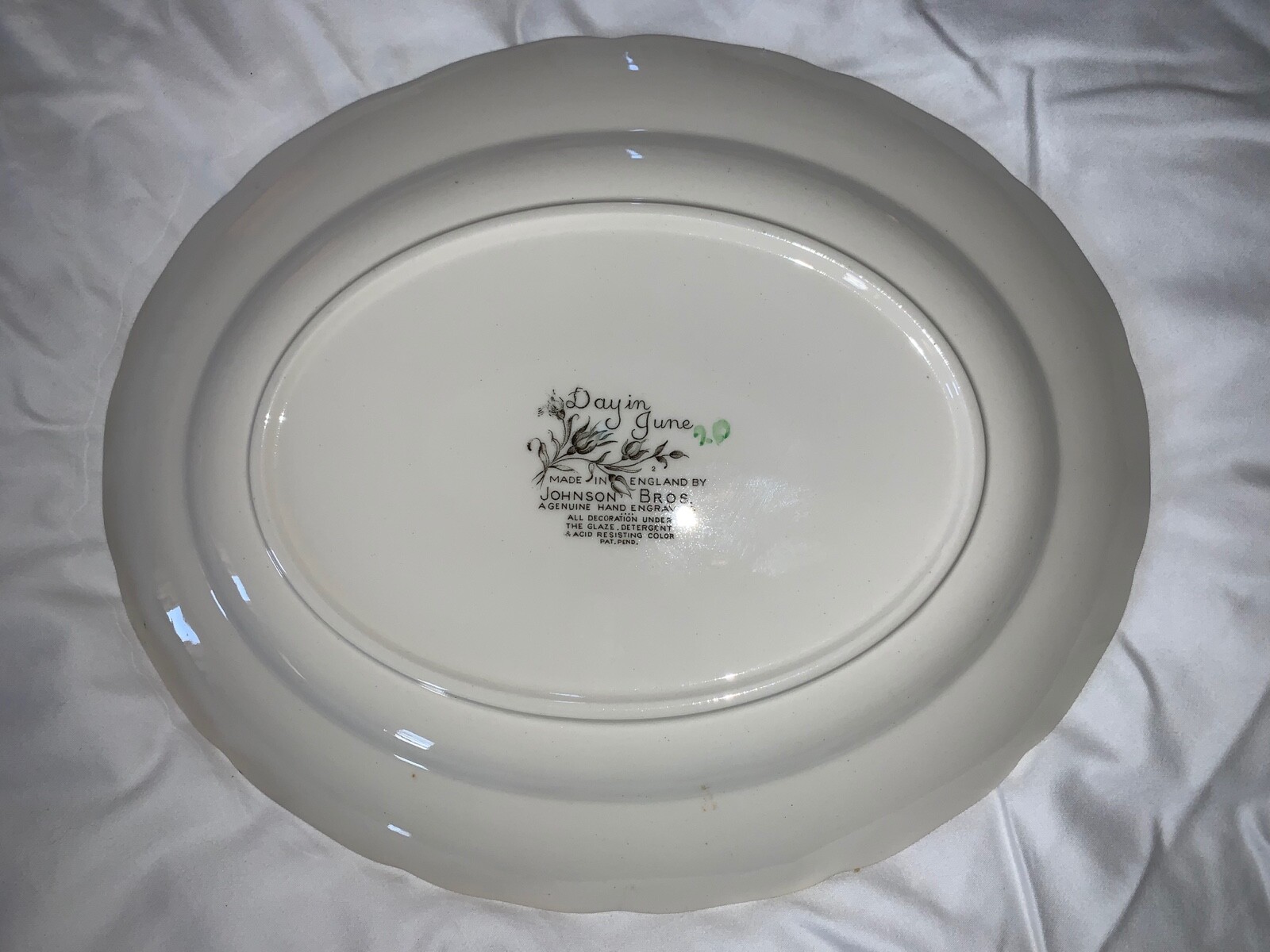 Johnson Brothers DAY IN JUNE Multicolor Floral Oval Platter