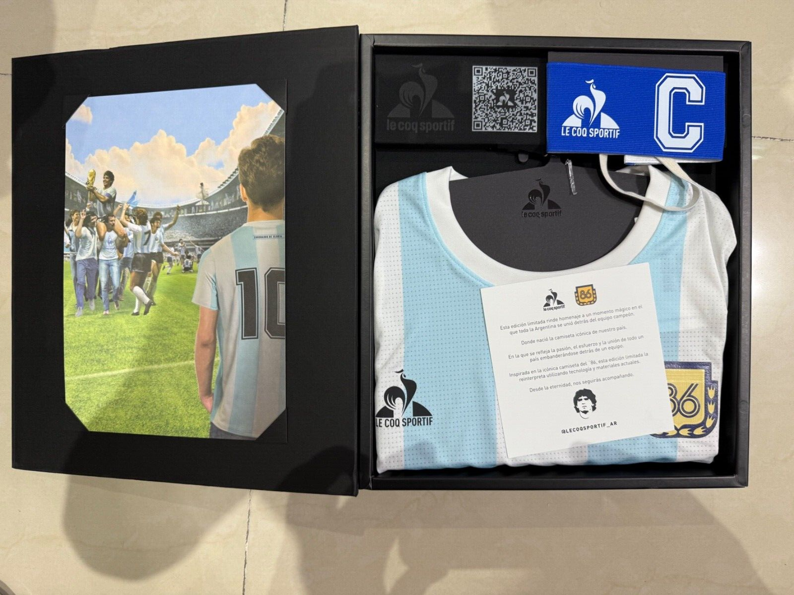 ウェア Argentina 1986 le coq ARGENTINA 1986 WORLD CUP 10 HOME JERSEY LE COQ SPORTIF XL