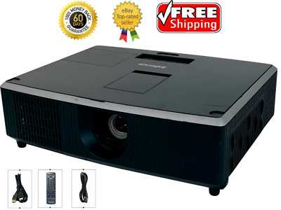 InFocus IN5124 3LCD Projector 4000 ANSI Conference Room 1080p HDMI w/Bundle