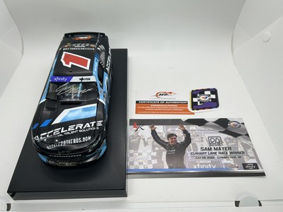 Signed 2023 Sam Mayer #1 Accelerate Road America First Raced Win JRM 1 Of 364