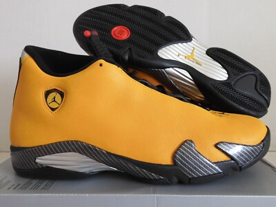 NIKE AIR JORDAN 14 RETRO SE UNIVERSITY GOLD-BLACK SZ 17