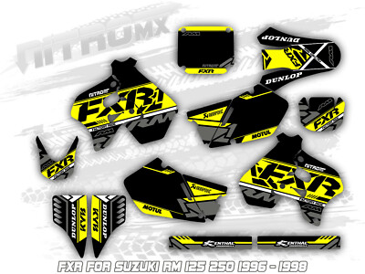 NitroMX Graphics Kit for SUZUKI RM 125 250 1996 1997 1998 Motocross Decals MX