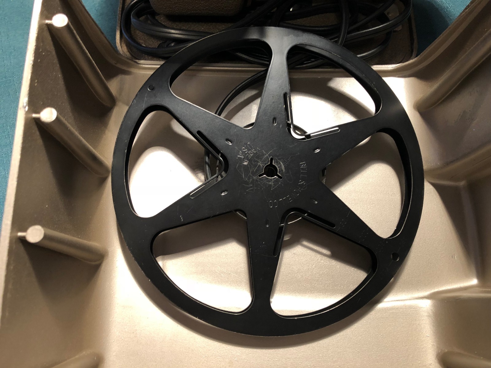 Vintage BELL & HOWELL 245PA Autoload 8mm Movie Projector Working +Reel NICE!!