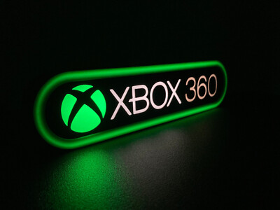Xbox 360 3d Printed Led Sign
