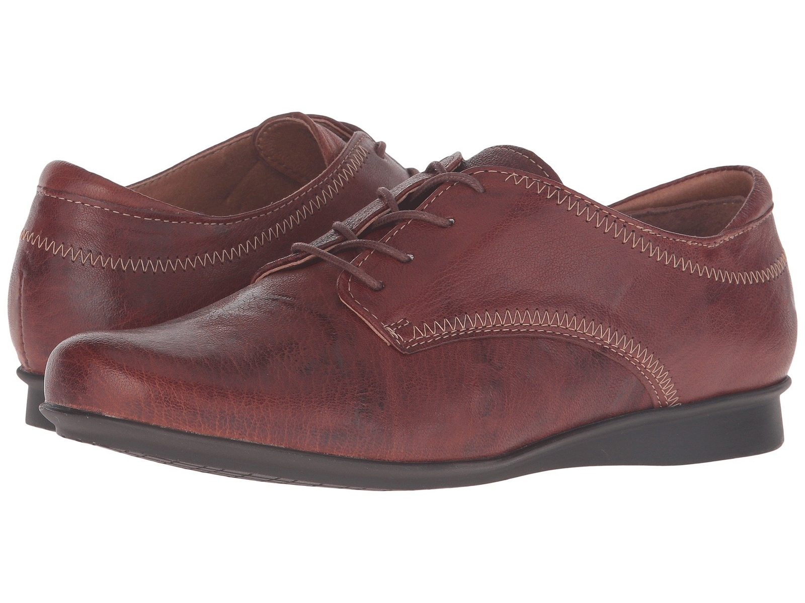 TAOS Womens 'Ideal' Cognac Leather Oxford Shoes Sz 40 - 232298