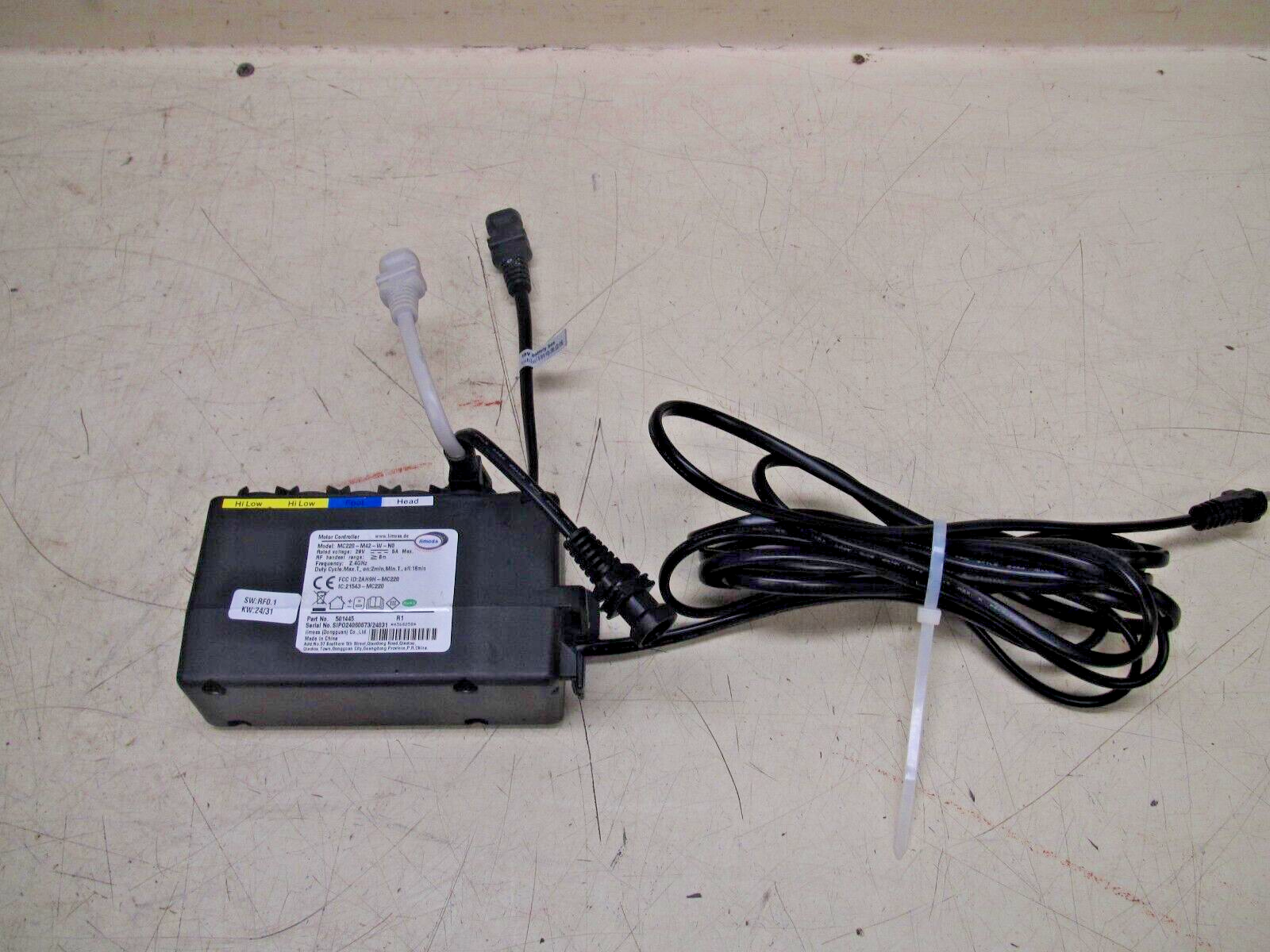 Limoss MC220 Bed Motor Controller Model: MC220-M42-W-N0 P/N Limoss MC220 Bed Motor Controller Model: MC220-M42-W-N0 P/N