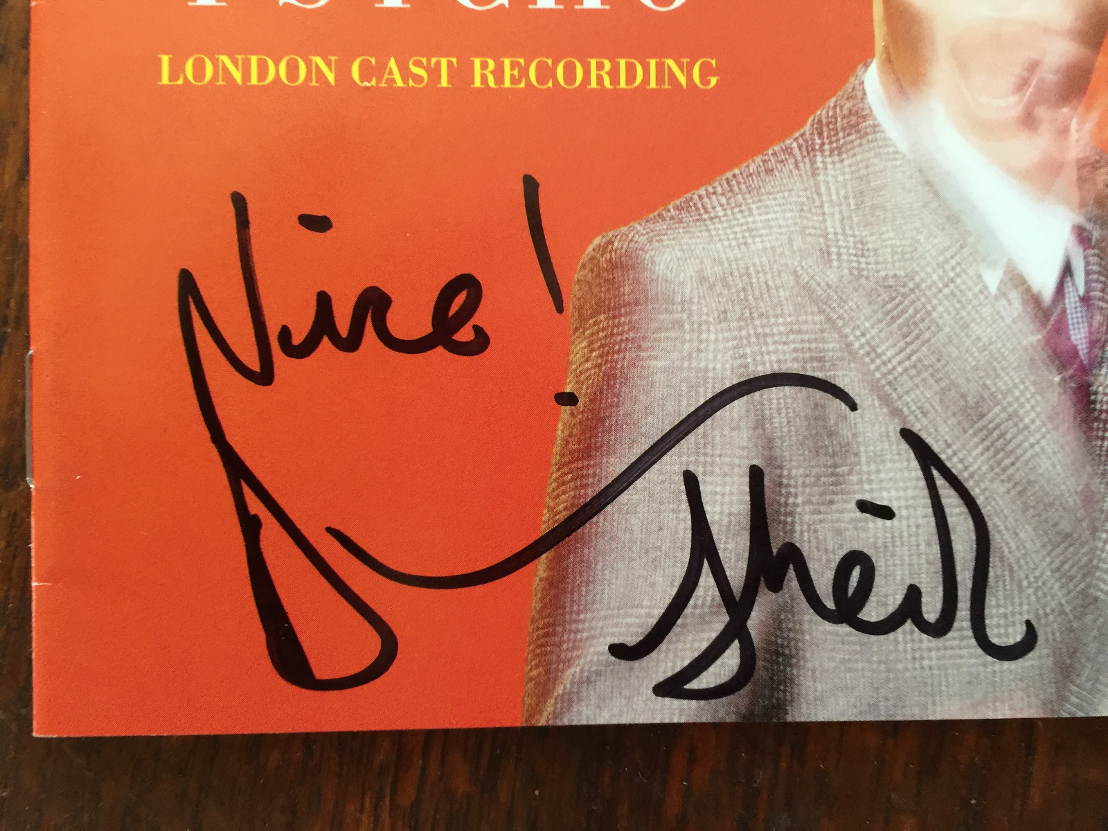 American Psycho cd Broadway UK version signed booklet Duncan Sheik