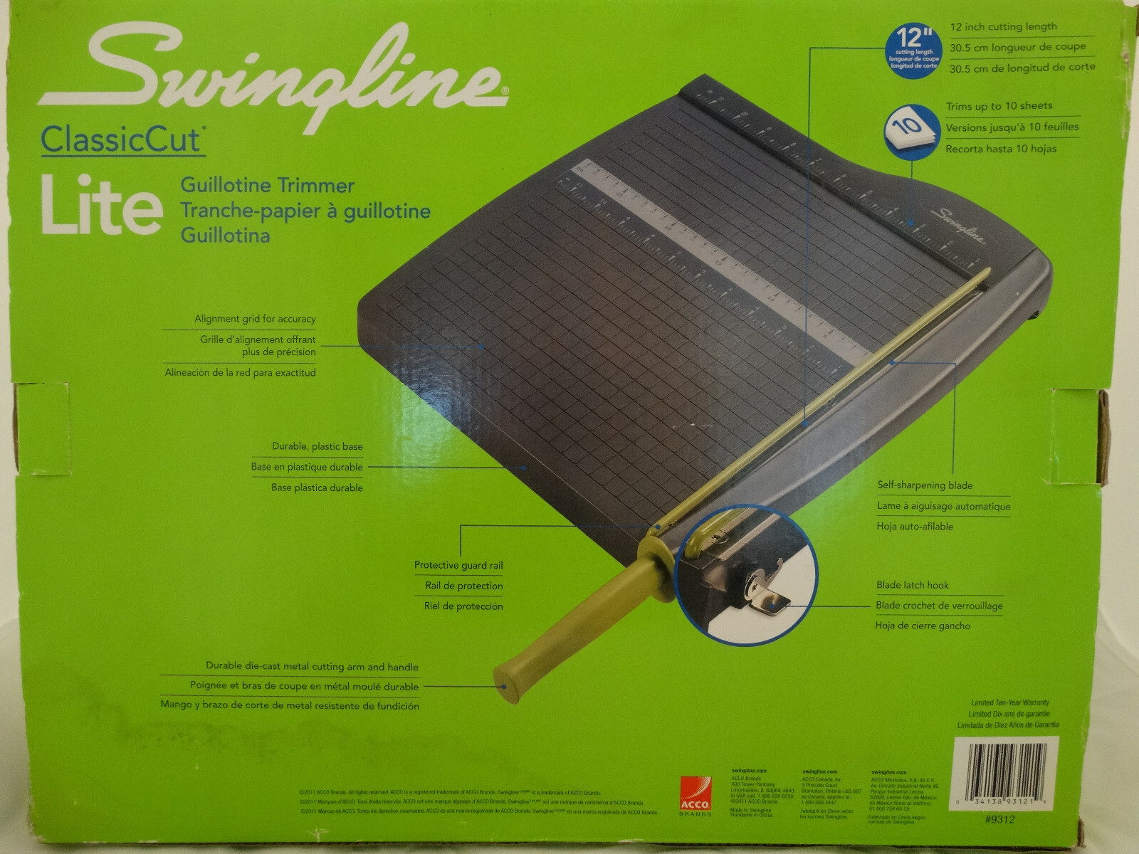 Swingline Classic Cut Lite Guillotine 12