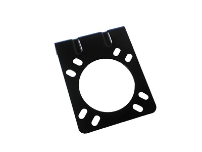 Metal Powder Coated Mount Bracket for 7 way Truck Trailer Plug Connector