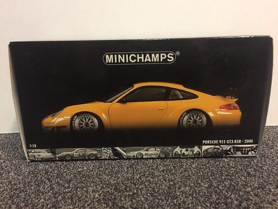 Porsche 911 GT3 RSR ALMS 2004 Yellow 1:18 gelb rar