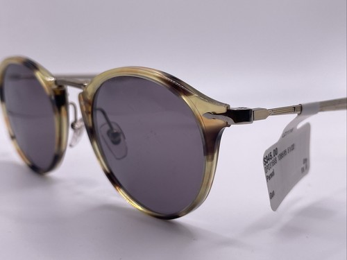 Pre-owned Persol Caligrapgy Edition Po3166s Sunglasses 1085/r5 Striped Brown/grey Lens In Gray