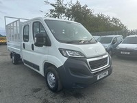 2017 Peugeot Boxer 2.0 BlueHDi Crew Cab Chassis 130ps 335 l3h1 lwb CAGED TIPPER 