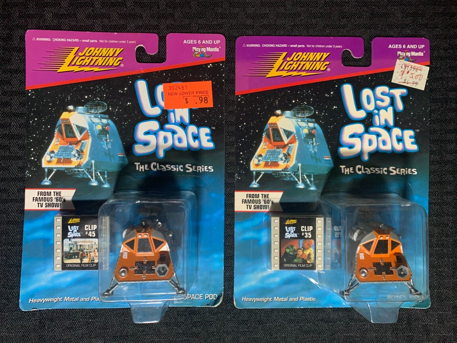 1998 LOST IN SPACE Classic Series Space Pod MOC C-6.5 Clips