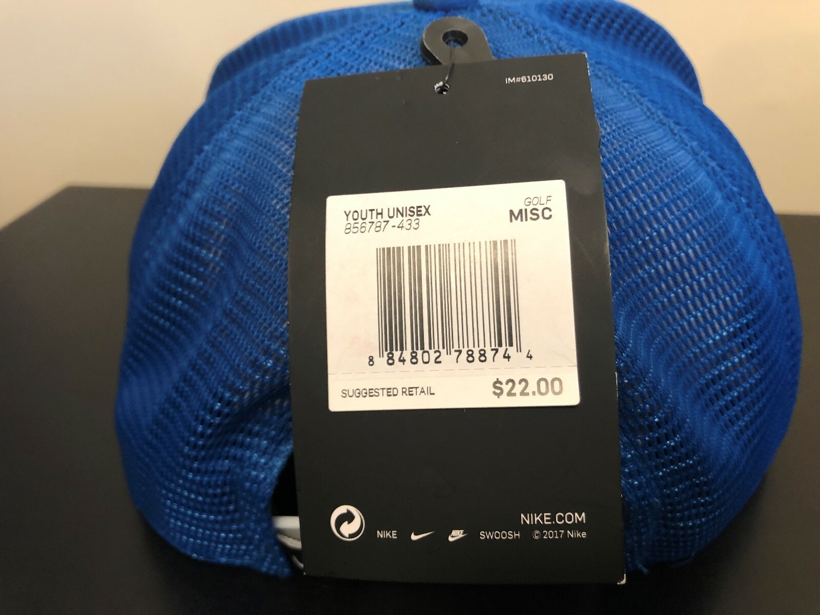 NEW Nike Golf Junior Youth Aerobill Dri-fit Mouisture Wicking Snap Back Hat NWT