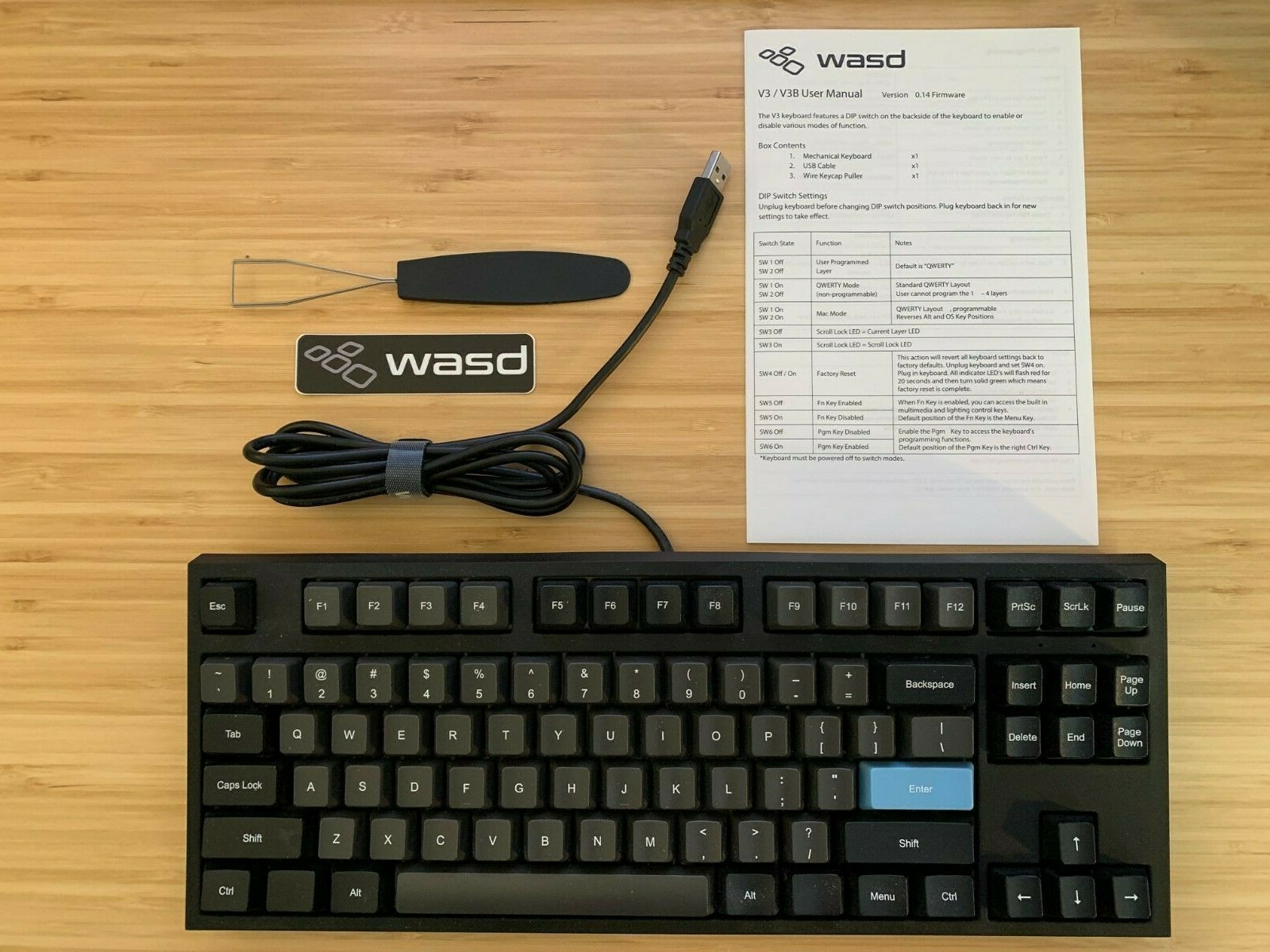 Купить Клавиатура WASD V3 87/key Tenkeyless Custom Mechanical Keyboard ...