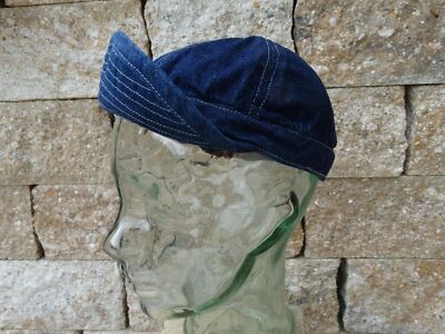 Vintage Denim A3 Mechanic Cap M1937 Lutece MFG US Army Navy Heritage Rugged Wear