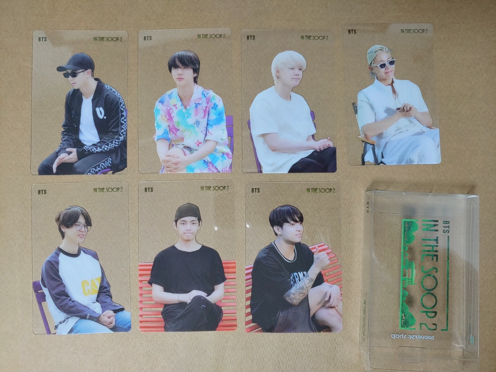 防弾少年団(BTS) - IN  THE  SOOP クリアフォトカード　ポストカードセット OFFICIAL BTS [IN THE SOOP 2] EARLY BIRD TRANSPARENT