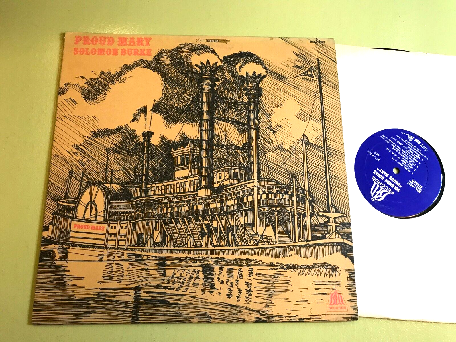 SOLOMON BURKE proud mary lp BELL 1969 muscle shoals 6033