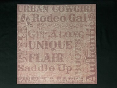 CREATIVE IMAGINATIONS ''WESTERN THEME'' 12X12 SS PAPERS AND EPOXY STICKERS