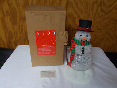 Vintage Avon Chilly Sam Light-Up Snowman In Original Box