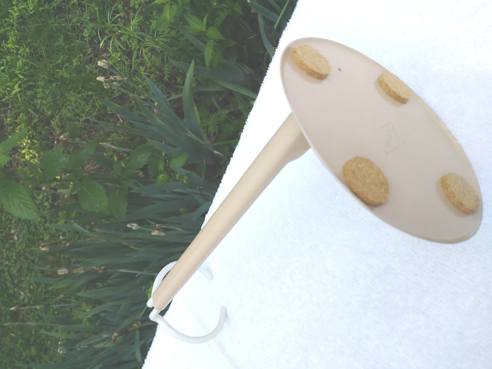 Doll Stand Tan Metal Adjustable from 7 1/2- 13