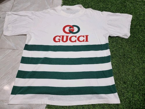 rare vintage Gucci GG Logo T Shirt Men Size XL 23*27.5 inch