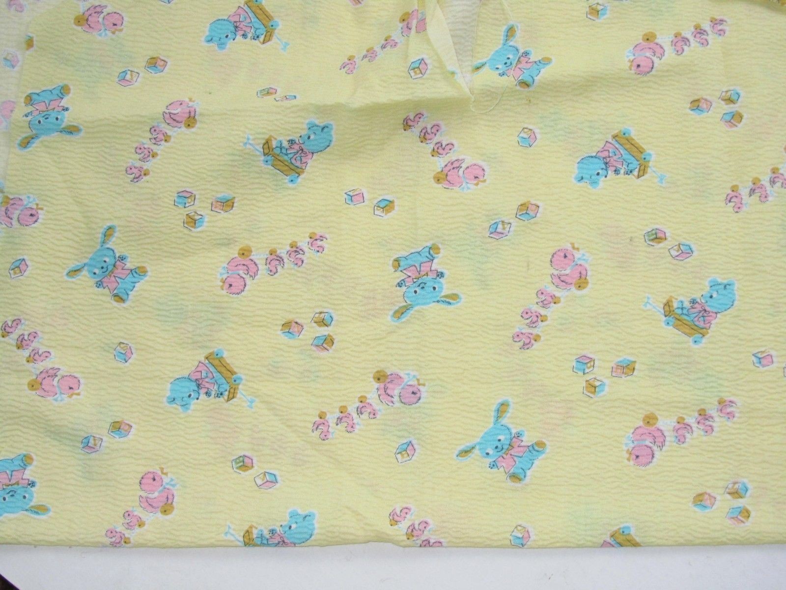 2 pcs. Vintage Juvenile Novelty Sear Sucker Fabric - Popeye - Bears & Ducks