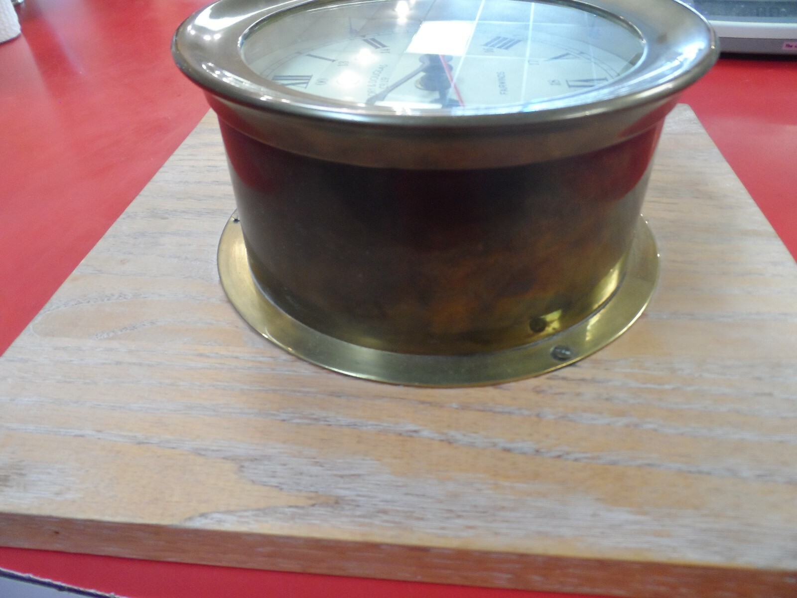 VINTAGE EMORY & DOUGLAS CO LTD FAIRWINDS BRASS SHIPS CLOCK