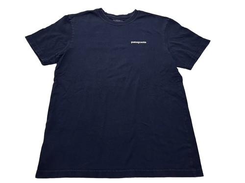 Men's Patagonia Fitz Roy Short Sleeve Shirt Size Small Navy