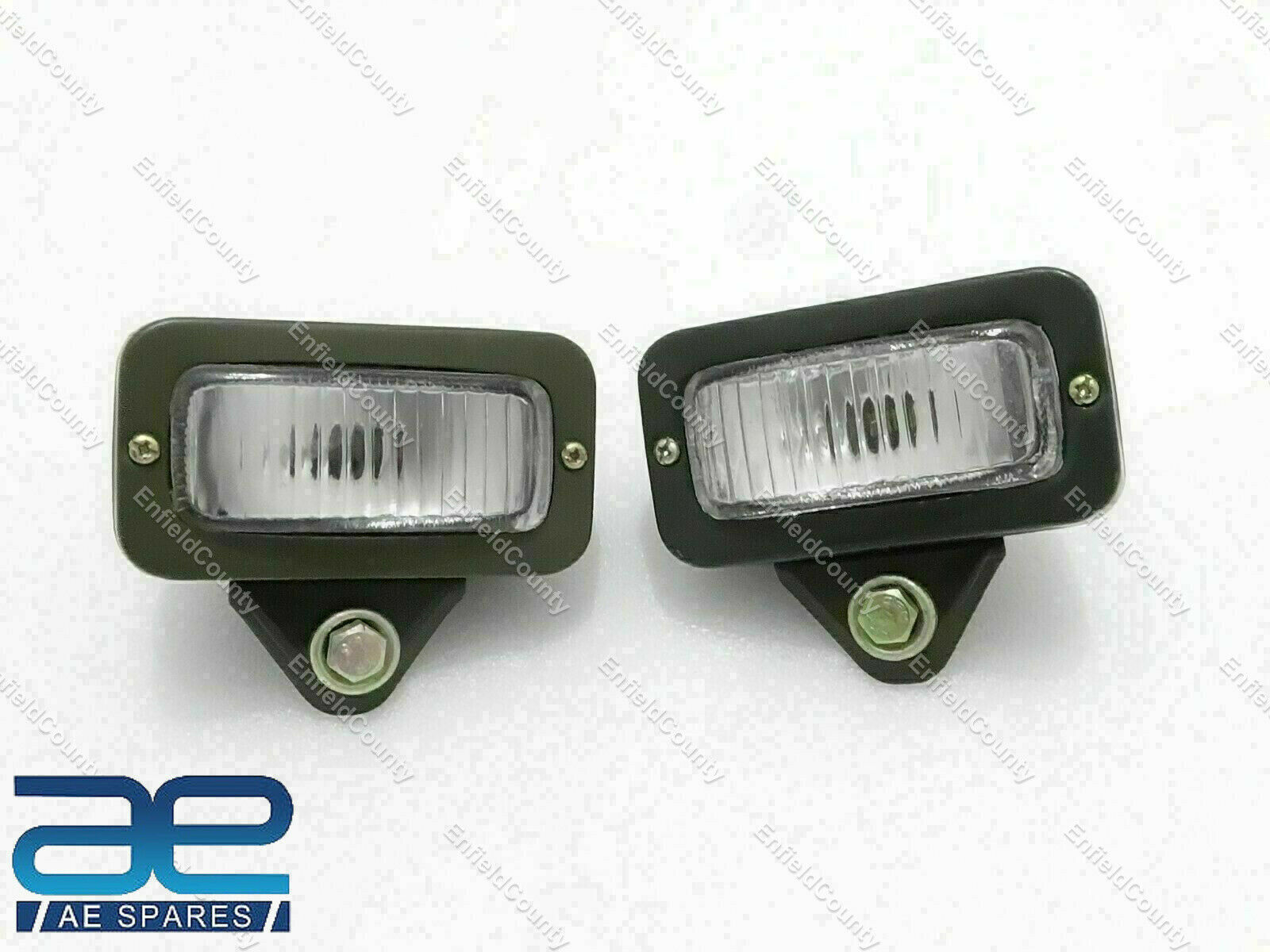 Pair Parking Light Front & Rear Military Green For Willys Military M38 M38A1