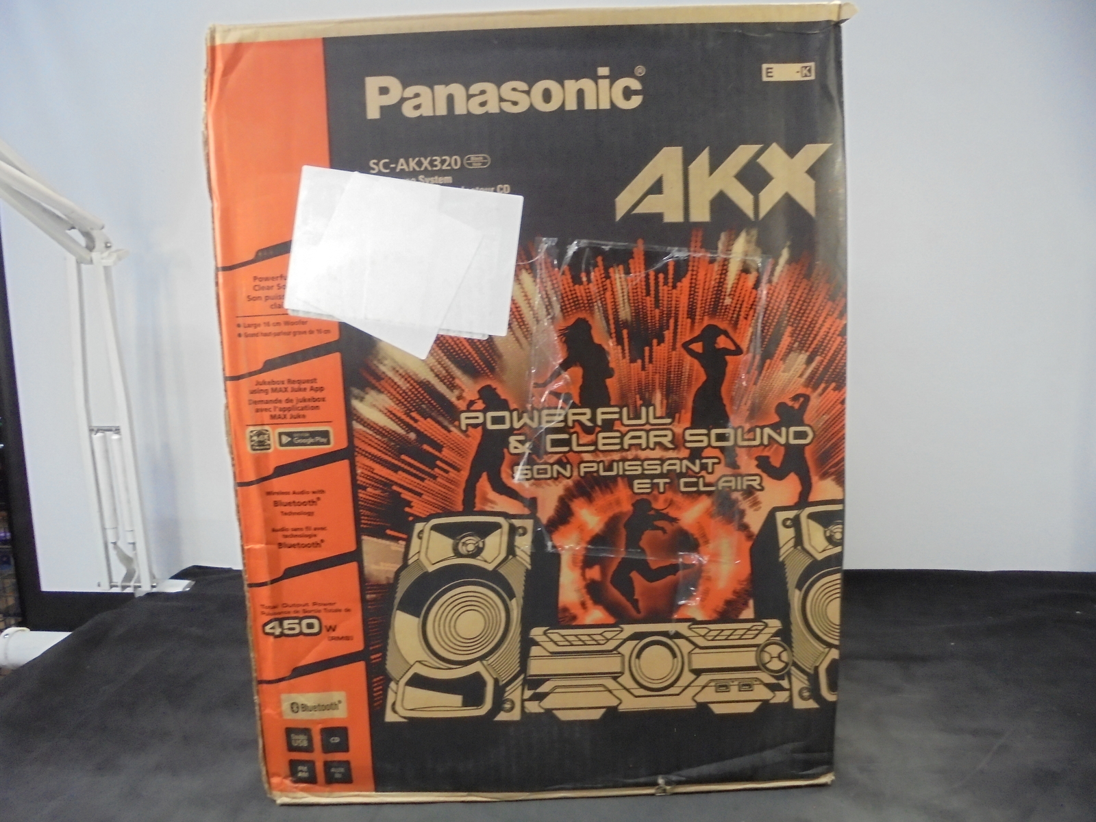 PANASONIC SC-AKX320E-K Bluetooth Megasound Party Hi-Fi System Black